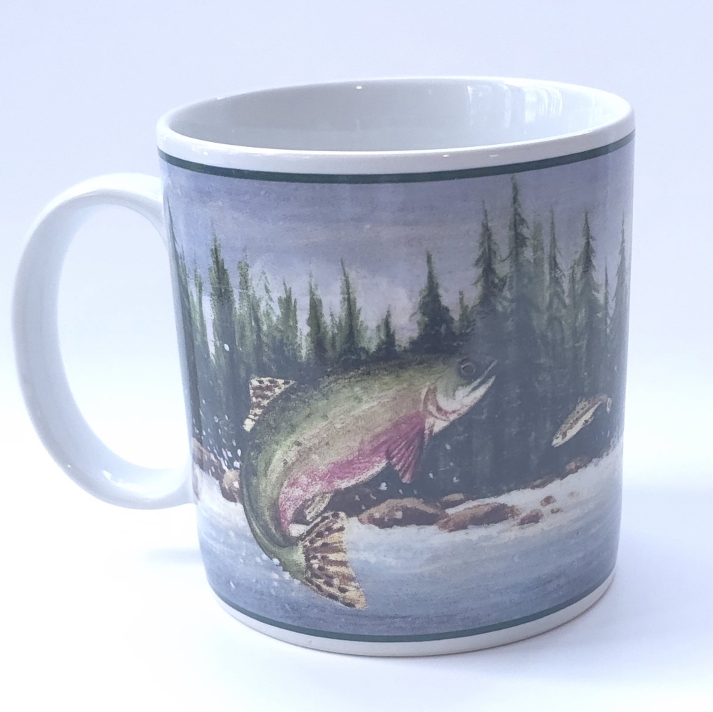Mug Salmon Designed by David Carter Brown Made by Sakura